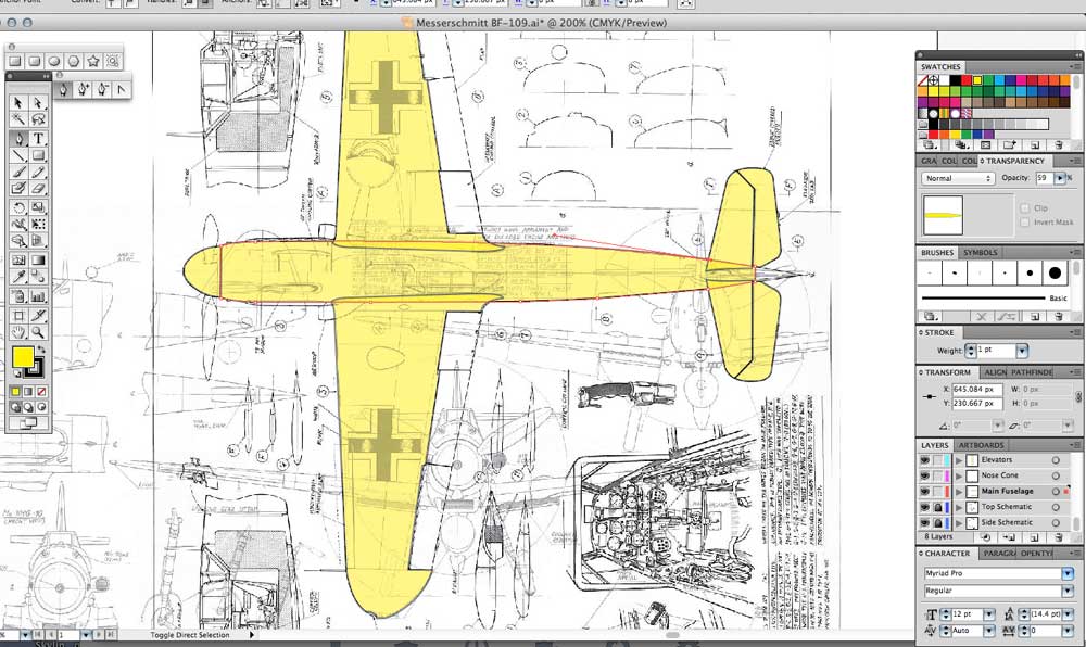 Creaating vector shapes from real world schematics